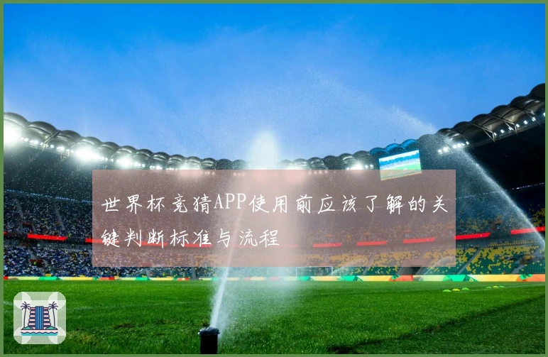 世界杯竞猜APP使用前应该了解的关键判断标准与流程